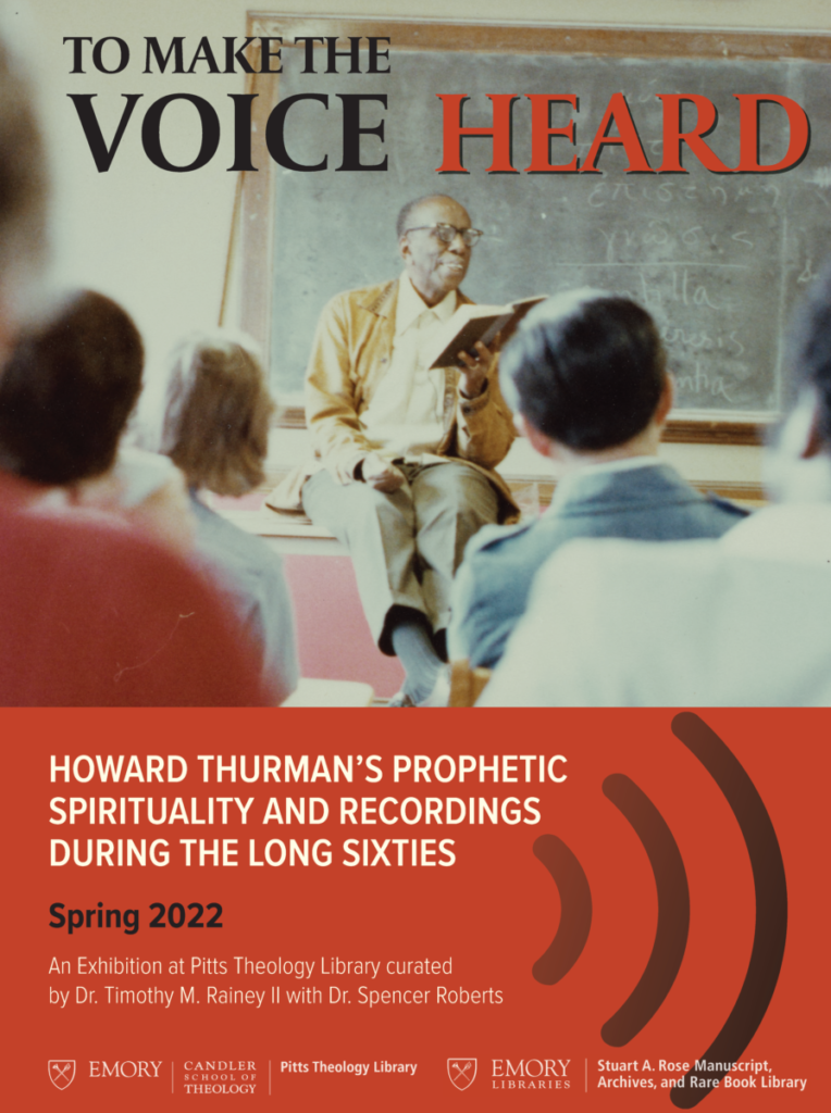 image of howard thurman exhibition poster